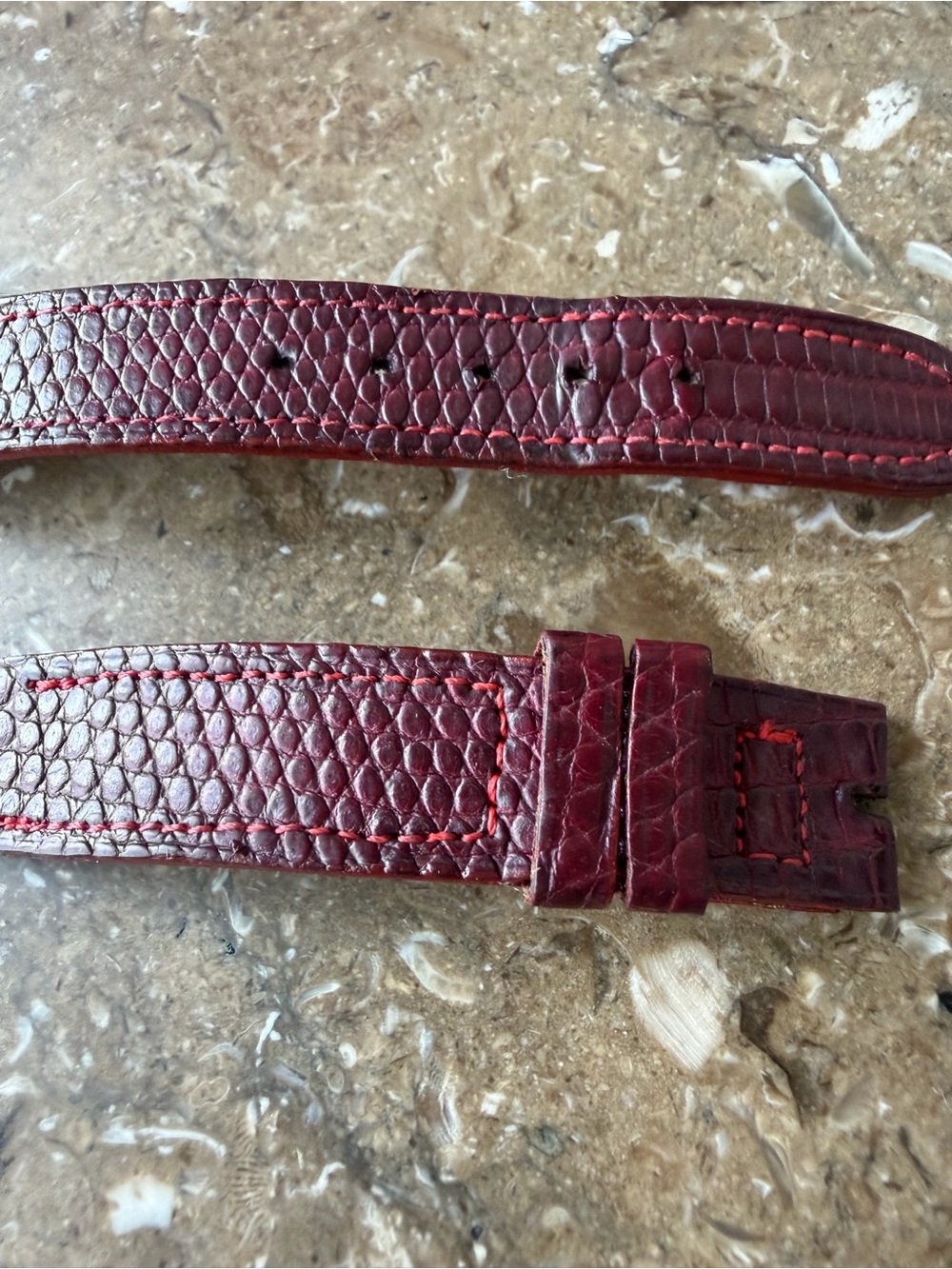 Vintage CARTIER lizard tank genuine straps - Picture 4 of 8